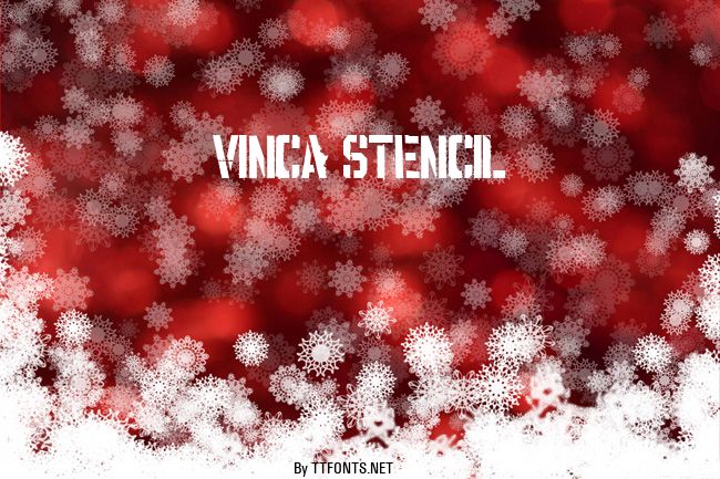 VINCA STENCIL example